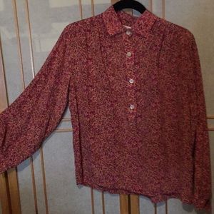 Christian Dior blouse floral